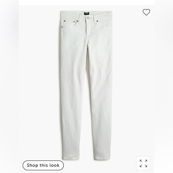 J. Crew 8"-rise white skinny jean in signature stretch* - Picture 1 of 10